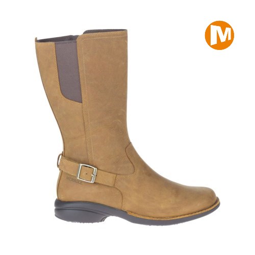 Merrell Andover Peak Waterproof Winterstiefel Damen HellBraun [DE-EILGP]